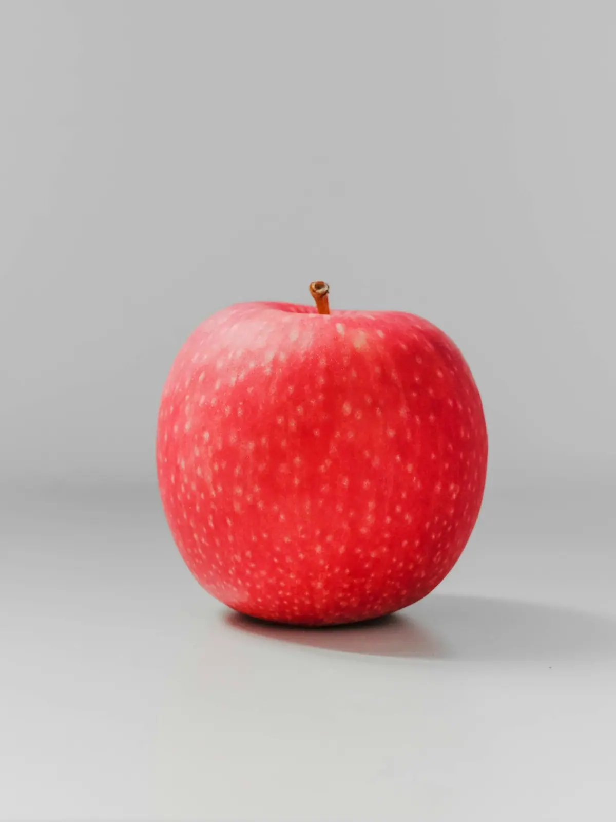 A crate of freshly picked apples standing in orchard grass